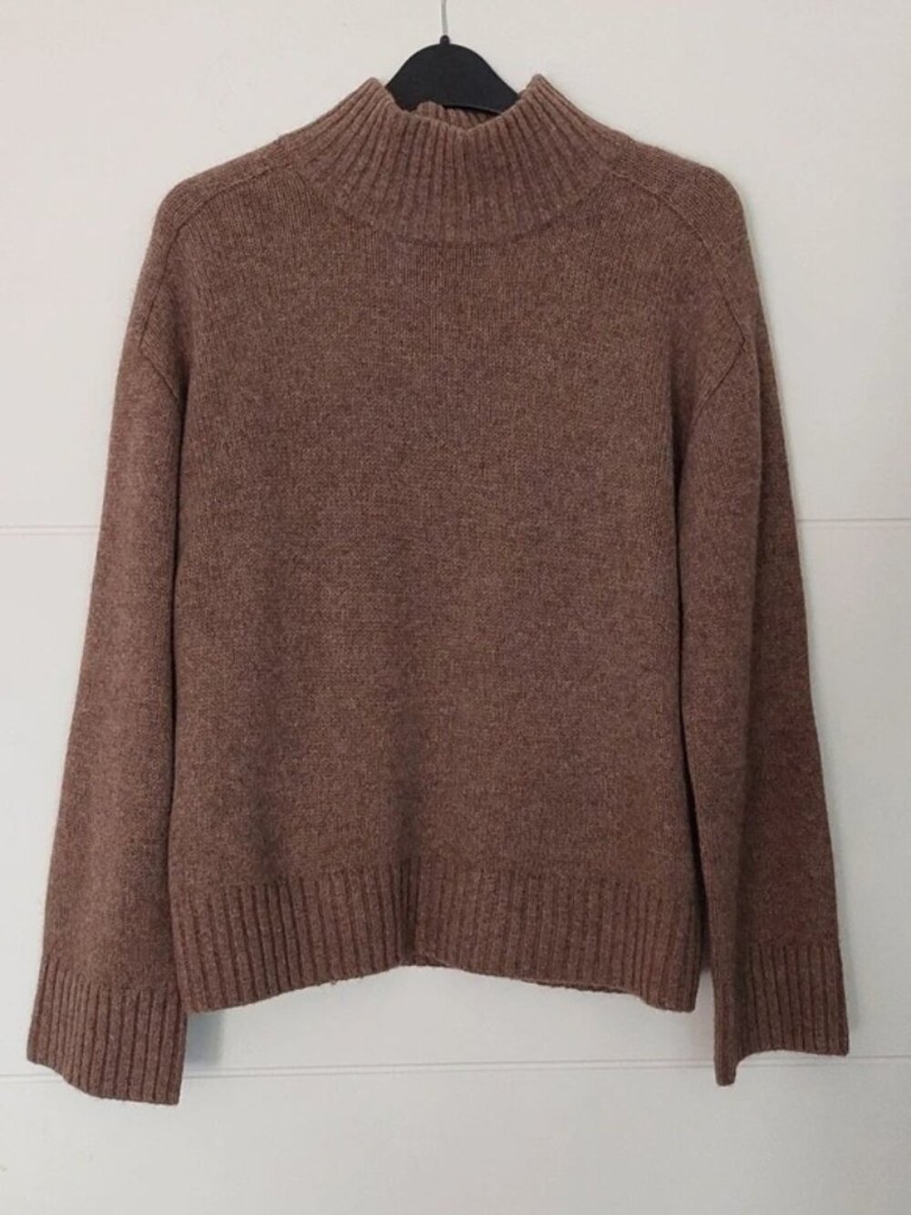 Sezane Lauren Sweater in Dark Taupe Brown S
